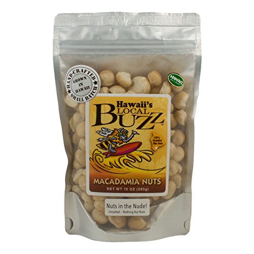 Hawaii's Local Buzz Macadamia Nuts, Nuts in the Nude, 10 Ounce