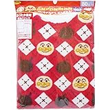 2016年 秋冬 アンパンマン マシュマロフリース アーガイル 総柄 長袖パジャマ Anpanman レッド◇100cm
