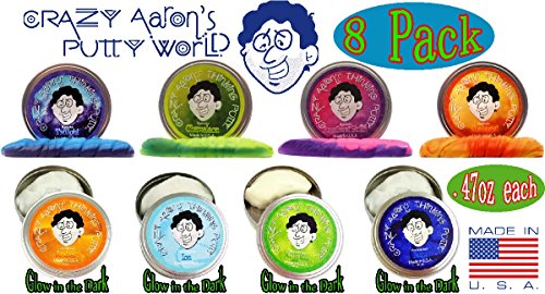 Crazy Aaron s Thinking Putty Mini Tin Complete Bundle Gift Set - 8 Pack