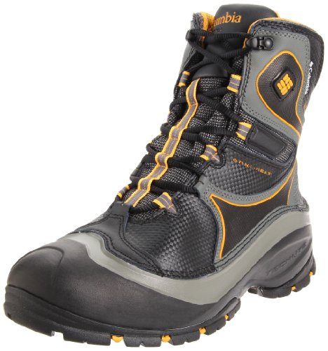 Columbia Sportswear Mens Cresent Black Cold Weather Boot,Black/ Treasure,10.5 M US