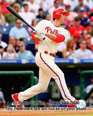 Buy Chase Utley Phillies 2008 Hitting 8x10 Color Photo by N/a
