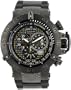 Invicta Men's 6043 Subaqua Collection Noma III Chronograph Black Ion-Plated and Rubber Watch