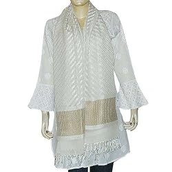 Indian Silk Scarves in Chiffon Fabric 22 x 72 inches (srfch020)