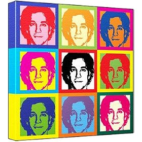 Adam Garcia - Pop Art Print (2-Tone; Andy Warhol's Che Guevara Style) 30 x 30 x 2 cm Medium Square Deep Box Canvas