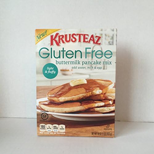Gluten Free Krusteaz Buttermilk Pancake Mix (pack of 3) Plus A Bonus Free Sweet Coffee Recipe from Z-Organics. A perfect Healthy Any Day Breakfast Bundle. (3 items + bonus)