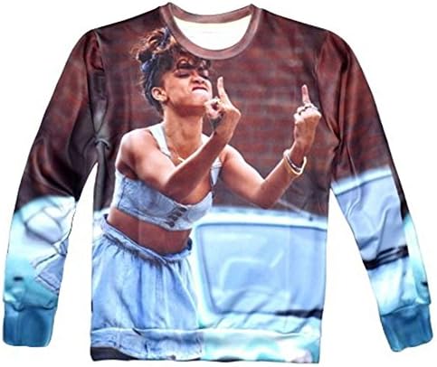 Unisex Harajuku 3d Sweatshirt Rihanna Funny Hoodies T Shirt (XL)