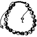 Black Evil Eye Beaded Shamballa Bracelet Unisex