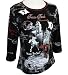 P-Michael Collegiate Apparel Women's Fashion Top, Short Sleeve, Scoop Neck, Vividly P...