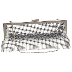 La Regale Mesh Slim Frame Clutch