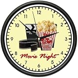 MOVIENIGHTWallClockhometheatertheatredecorart