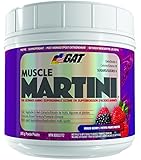 GAT Muscle Martini, The Ultimate Amino Super Drink with 30 Fruit and Vegetable Extracts, Mixed Berry Candy, 360 Gram