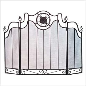 Tuscan-Design Fireplace Screen