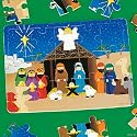 2 Nativity Puzzles Christmas Christian Foam 15 Pieces