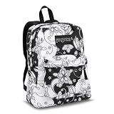 JanSport Superbreak Backpack (Black/White Henna)