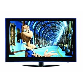 LG 50PS6000 50-inch Widescreen Full HD 1080p Plasma TV with Freeview - Black / Indigo Blue Trim