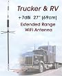 Truck, RV, & SUV WarDriving +7dB 27" Omni WiFi Antenna With Pigtail
