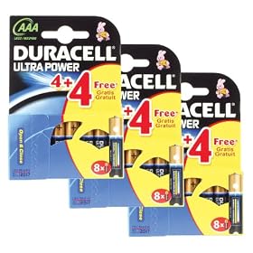 Duracell MN2400 Ultra Power AAA Batteries (Pack of 24)