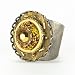 NEW Ayala Bar Hip Fabrics Ring in Antique Gold - Thin Band #8062W AYR OLR