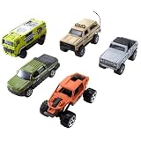 2007 Matchbox CROC ZOO Vehicles 5-Pack, MBX Metal #1 N9639 (Chevy Avalanche, Off-Road Rider, 1972 Ford Bronco 4x4, Desert Thunder V16, Chevy Blazer)
