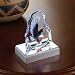 BALD EAGLE CRYSTAL FIGURINE SCULPTURE WITH LED LIGHT