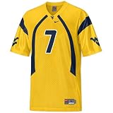 Nike West Virginia Mountaineers #7 Gold Replica Football Jersey