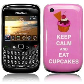 TERRAPIN LUXURY BLACKBERRY CURVE 8520 CUPCAKE BACK COVER CASE / SHELL / SHIELD
