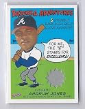 2004 Bazooka Adventures Game Used Jersey #AJ Andruw Jones Atlanta Braves