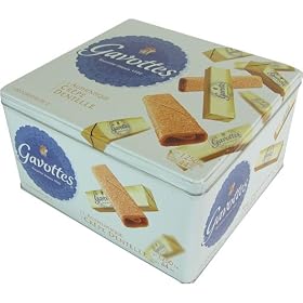 Gavottes Crepe Dentelle Cookies - 120 pc bulk in tin by Loc Maria