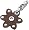 FOSSIL Damen Charm Anhänger Edelstahl Leder Blume JF82532040