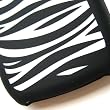 RIM BlackBerry Curve 8900 T-Mobile Laser Skin Case Rubber Silicone Protector Image Cover "Zebra Pattern" Design