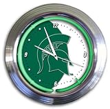 Michigan State Spartans New Neon Light Wall Clock
