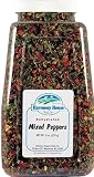 Harmony House Foods Dried Mixed Red & Green Bell Peppers, diced (10 oz, Quart Size Jar) for Cooking, Camping, Emergency Supply, and More
