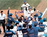 Lenny Dykstra autographed 8x10 Photo (New York Mets 1986 World Series Champion) 1986 Nation League Championship Series Game 3 Winning Home Run