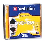 Verbatim 1.4 GB 4x DigitalMovie Mini DVD+RW Bundle (3 Discs)