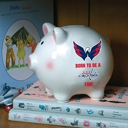 Washington Capitals Memory Company Born to Be Piggy Bank NHL Hockey Fan Shop Sports Team Merchandise