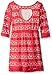 One Step Up Girls' Little L/s Lace Dress with Heart Cut Out Back