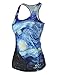 Ninimour- Women Digital Printed Sleeveless T Shirt Vest Tank Tops
