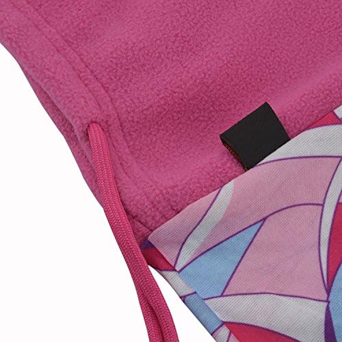 Balaclavas Hood Winter Neck Warmer Polar Fleece Hat Cap Face Mask Headwear, Multifunctional Adjustable Comfortable Unisex/ Children Windproof Warmth Face Mask for Ski Cycling Hiking Climbing(Pink)