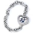 MLB Women's MH-NY3 Heart Collection New York Yankees Pinstripe Watch