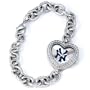 MLB Women's MH-NY3 Heart Collection New York Yankees Pinstripe Watch