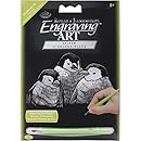 Royal Brush Silver Foil Engraving Penguin Chicks Art Mini Kit, 5" by 7"