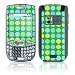 Dots Green Design Protective Skin Decal Sticker for Palm Treo 750/ 755 Cell Phone (Front piece only)