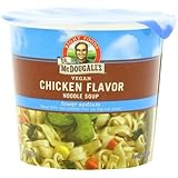 Dr. McDougall's Right Foods Vegan Chicken Flavor Noodle Soup, Light Sodium, 1.4-Ounce Cups (Pack of 6)