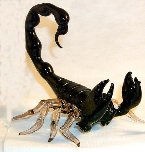 Scorpion detailed Zodiac Glass Figurine Small