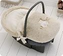 Polar Bear Car Seat Footmuff in cream