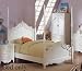 Full Size Poster Bed White Finish [Kitchen] [Kitchen] [Kitchen]