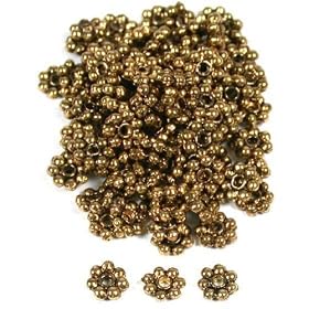 100 Flower Spacer Bali Beads Jewelry Antique Beads
