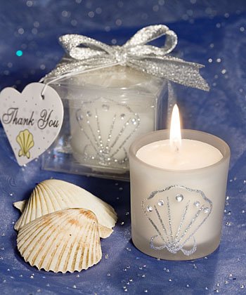 Shell Design Candle Favor (Set of 30) - Wedding Party Favors
