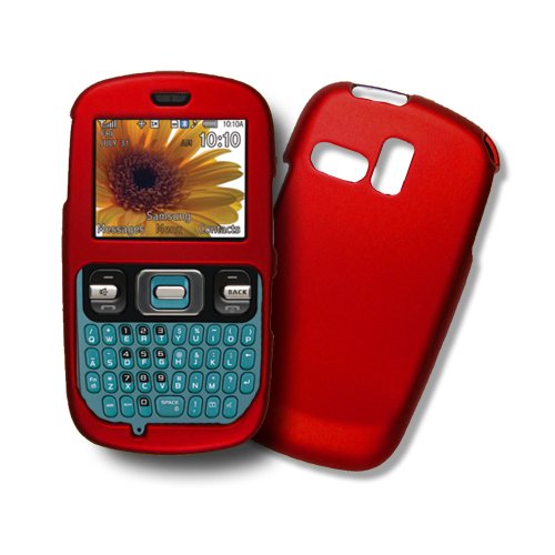 For Samsung Freeform R350 R351 Rubberized Hard Case Red