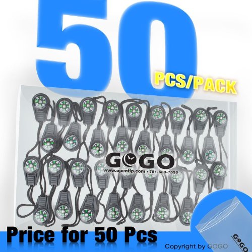 (Price/50 Pcs) Pocket Compass--Zipper Pull Compass